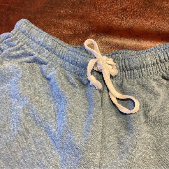 Comfy Light Blue Sweatpants Shorts - Picture 2 of 6